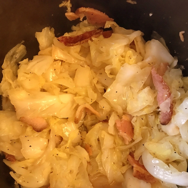Fried Irish Cabbage with Bacon
