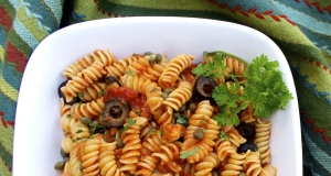 Claudio's Easy Rotini Puttanesca