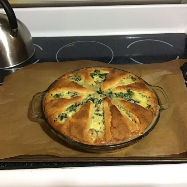 Easy Spinach Mushroom Quiche