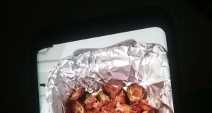 Maple Roasted Brussels Sprouts with Bacon