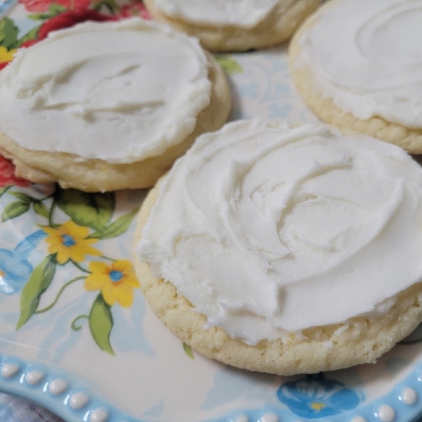 Buttercream-Frosted Lemon Sugar Cookies