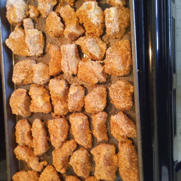 Baked Chicken Strips with Dijon and Panko Coating