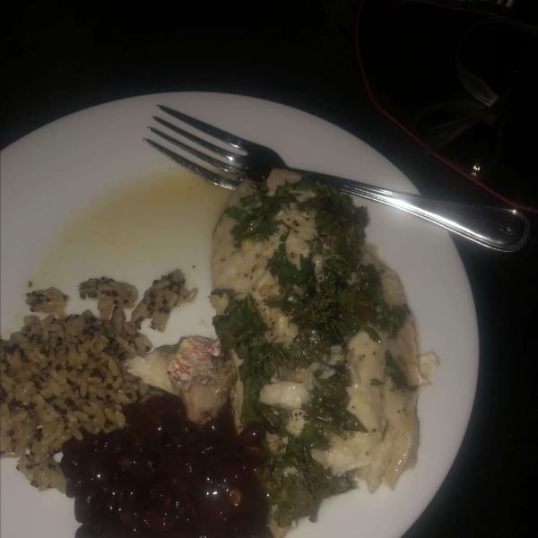 Baked Red Snapper with Garlic, Lime, and Cilantro