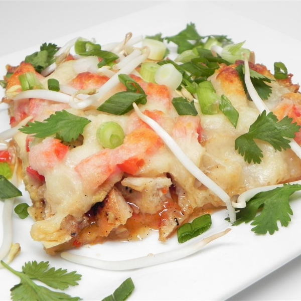 Thai-Italian Fusion - Sweet Chile Chicken Pizza
