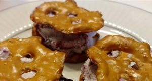 Mini Ice Cream Pretzel Sandwiches