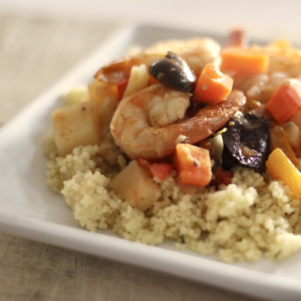 One-Pot Moroccan Shrimp Tagine