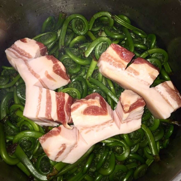 Sauteed Fiddleheads