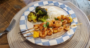 Grilled Teriyaki Shrimp and Pineapple Skewers