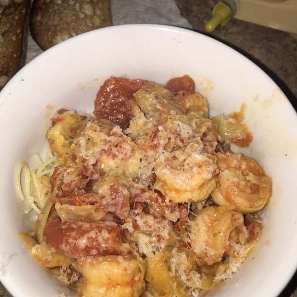 Shrimp Primavera with Sun-Dried Tomatoes