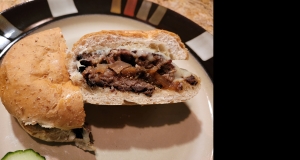 Stuffed Bison Burgers with Caramelized Figs and Shallots