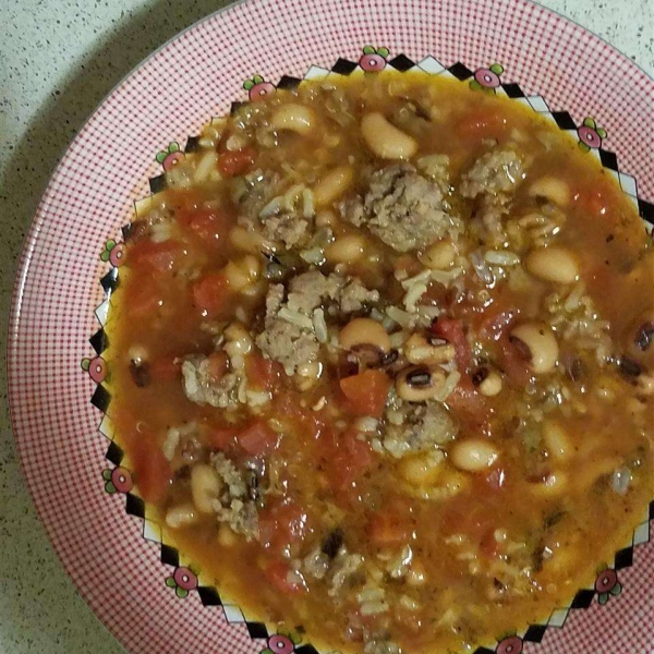 Quick Hoppin' John Soup