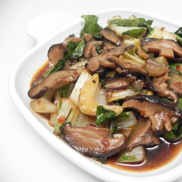 Bok Choy and Shiitake Stir Fry