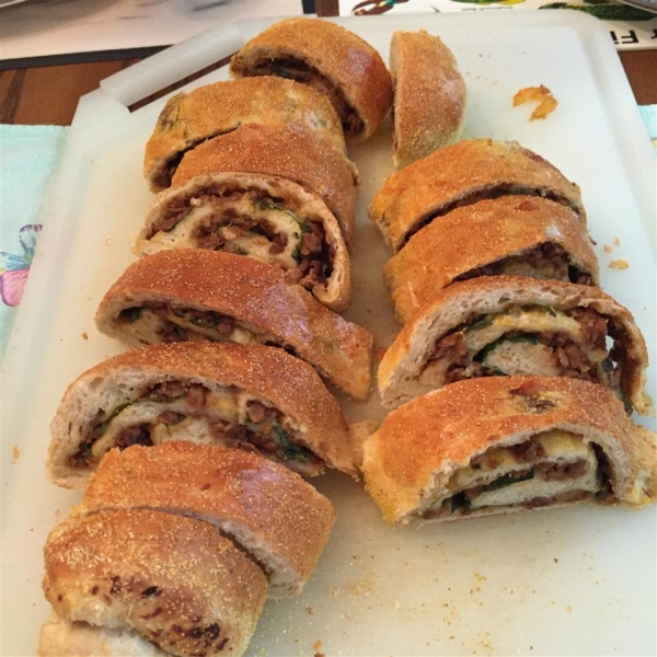 Homemade Spinach Pizza Rolls