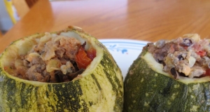Cheddar-Rosemary Zucchini Boats