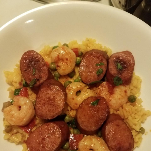 Shrimp and Smoked Sausage Jambalaya