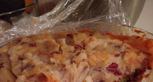 Easy Shepherd's Pie with Garlic Romano Potatoes