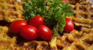 Leftover Stuffing Waffles