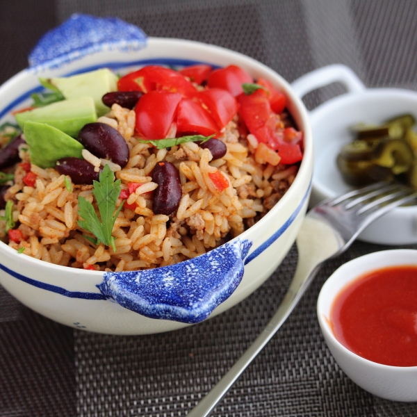 Beefy Naked Burrito Skillet