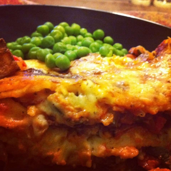 Homemade Gluten-Free and Lactose-Free Vegetable Lasagna