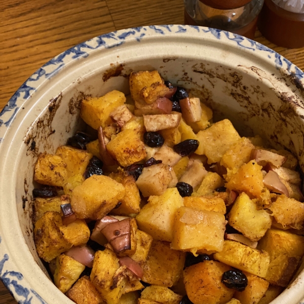 Butternut Squash with Apple and Cranberries