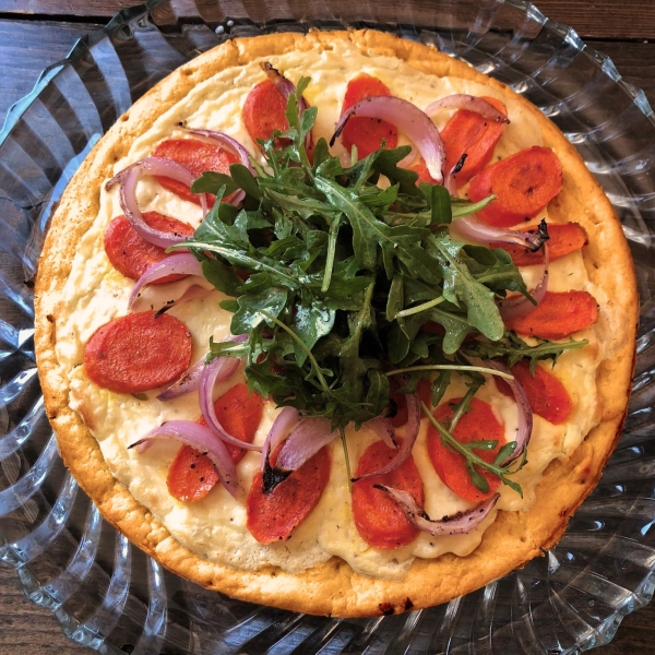 Honey-Roasted Carrot and Goat Cheese Pizza
