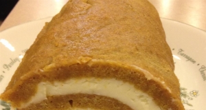 Pumpkin Roll with Cream Cheese Frosting
