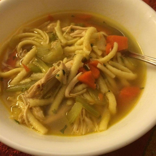 Spaetzle and Chicken Soup