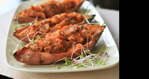 Stuffed Sweet Potato Skins