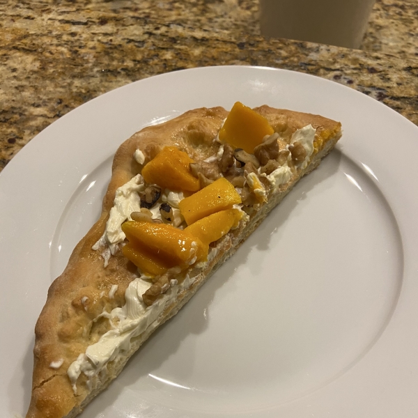 Mango Cream Cheese Pizza