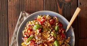 Grilled Corn and Heirloom Tomato Salad