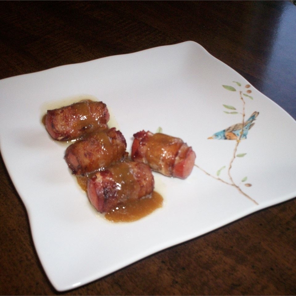 Brown Sugar Bacon Wrapped Weenies