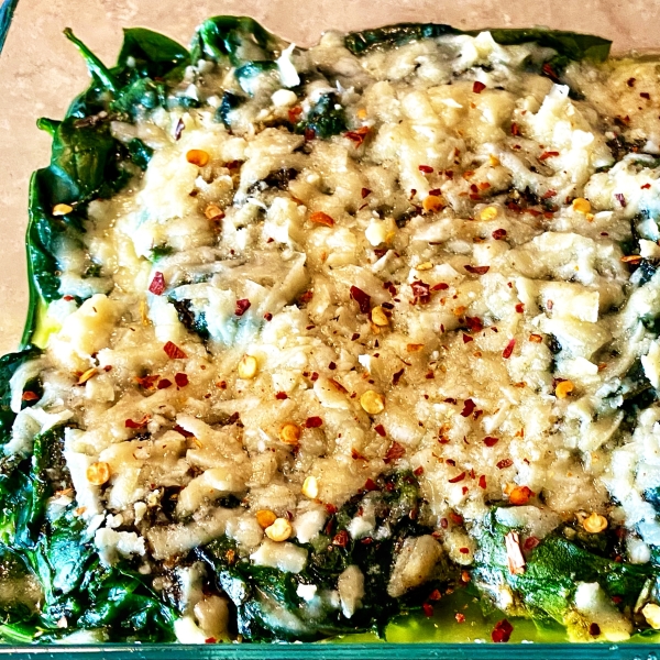 Sauteed Spinach with a Twist