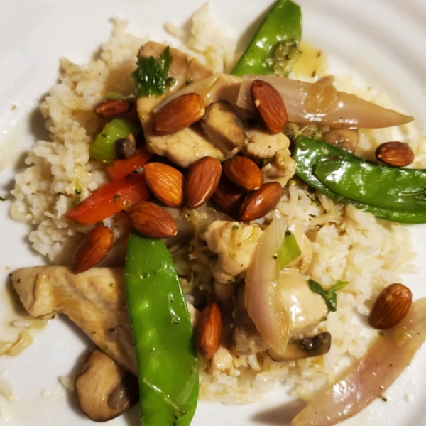 Chinese Almond Chicken Stir-Fry