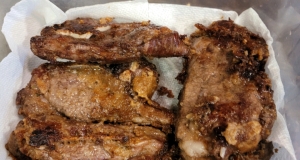 Marinated, Breaded Lamb Chops with Rosemary and Garlic