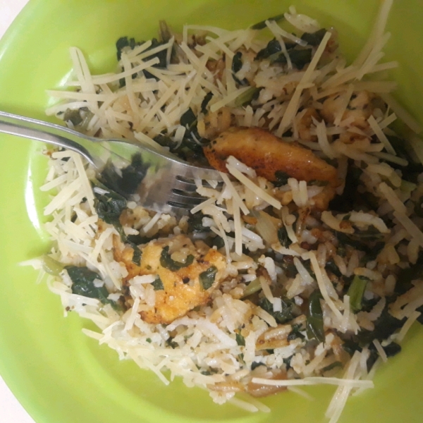 Lemon-Parmesan Chicken and Rice Bowl