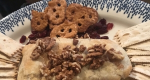 Raspberry Walnut Baked Brie