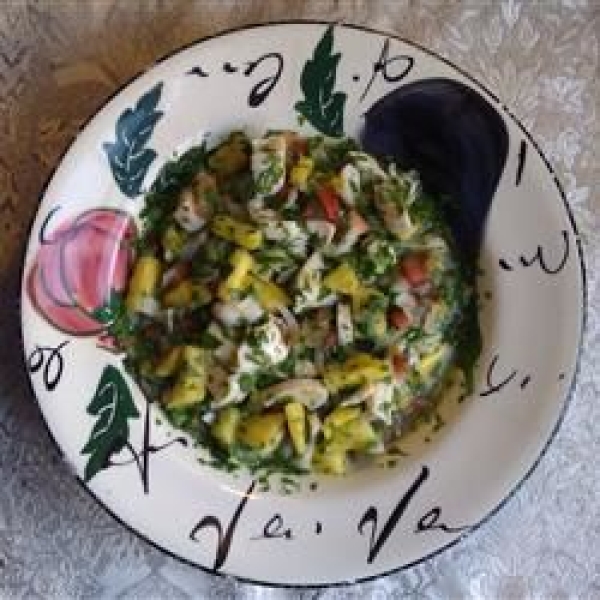 Conch Ceviche with Pineapple