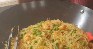 Singapore Noodle Curry Shrimp
