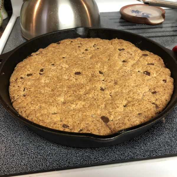 Paleo Skillet Chocolate Chip Cookie