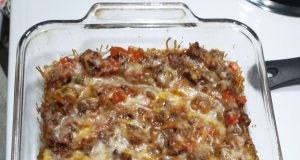 Meaty Stuffed Pepper Casserole