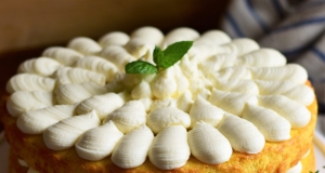 French Vanilla Cake with French Vanilla Buttercream Frosting