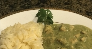 Chicken in Poblano Cream Sauce