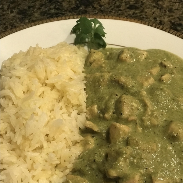 Chicken in Poblano Cream Sauce