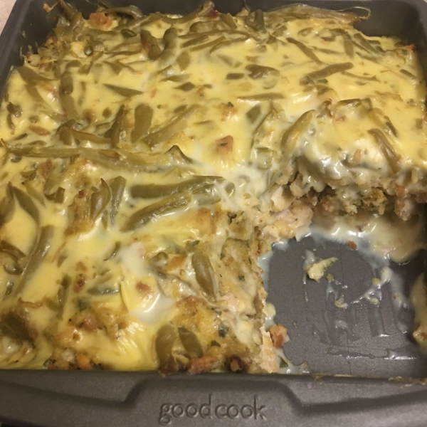 Chicken, Stuffing and Green Bean Casserole