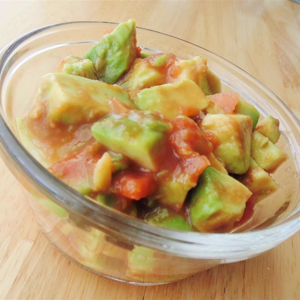 Super Simple Guacamole Topping