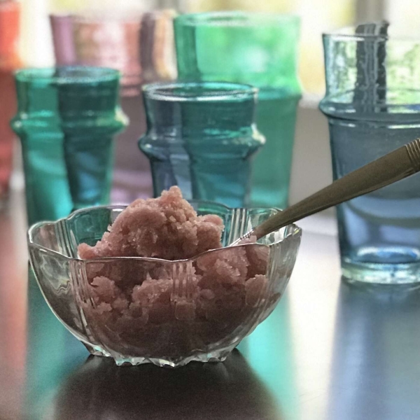 Simple Fruit Juice Granita