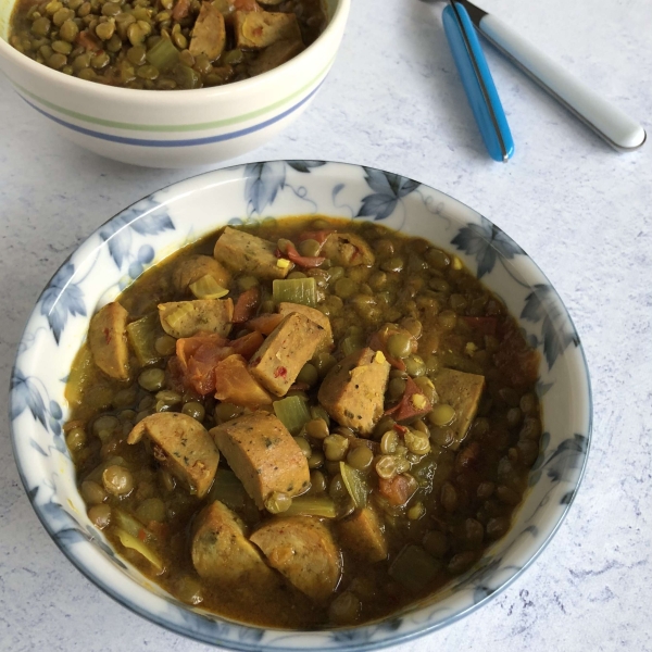 Lentil and Chicken Sausage Stew