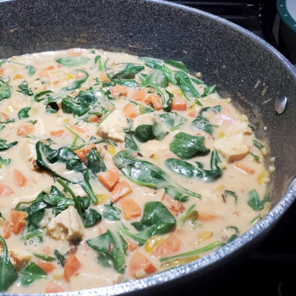 Tofu Stir-Fry with Peanut Sauce (Vegan)