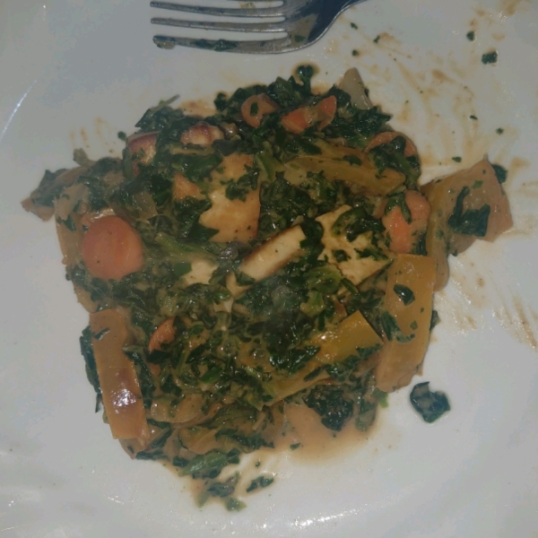 Tofu Stir-Fry with Peanut Sauce (Vegan)