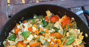 Tomato Tofu Basil Pasta